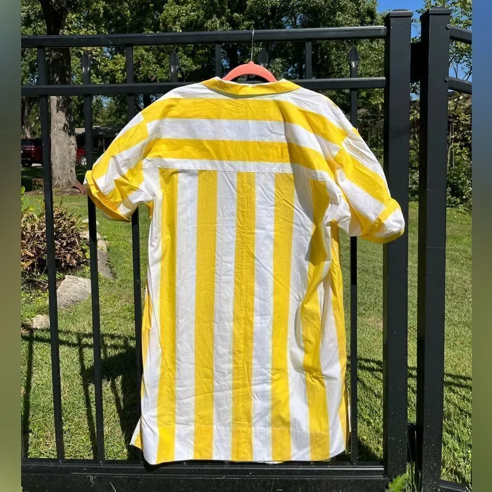 J Crew Allegria Striped Shirtdress NWT